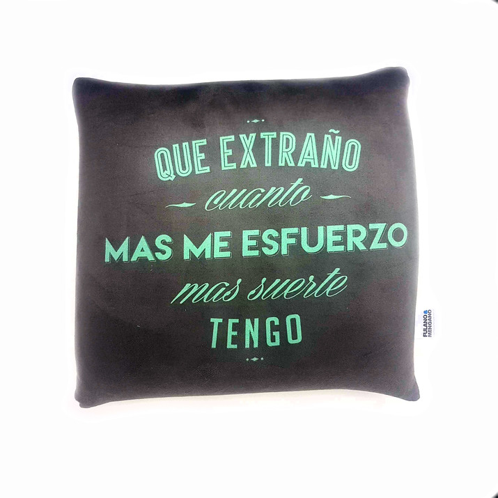 30% OFF - SUPER SALE! Almohadón Gamuza Suerte